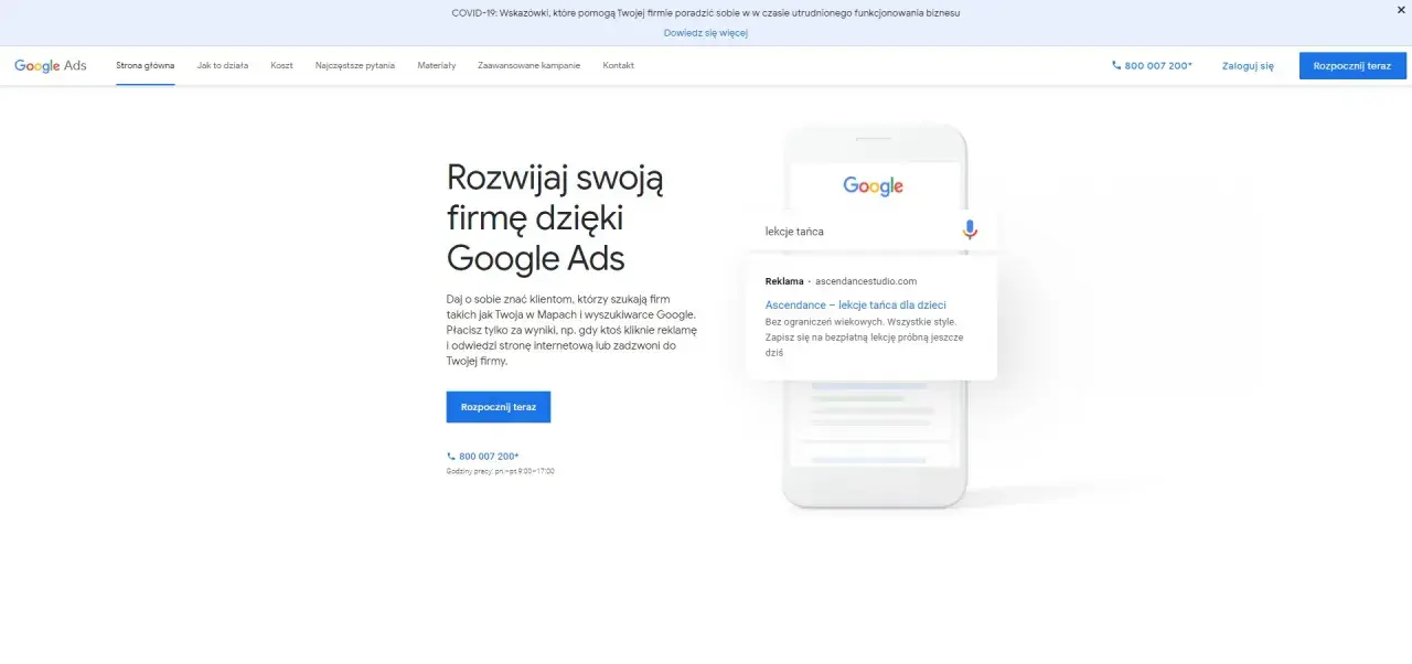Kampania Google Ads krok po kroku: rozwijaj firmę, docieraj do klientów szukających Twoich usług w Google. Zacznij teraz!