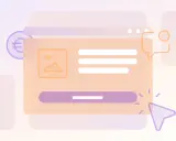 Grafika ilustruje okno dialogowe z ikoną obrazu, tekstem i przyciskiem, symbolizując reklamę online. Zastanawiasz się, cpc co to? To koszt za kliknięcie.