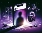 Telefon z profilem "shadowban" i kłódka symbolizują ukryte ograniczenia w mediach społecznościowych.