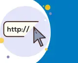 Kursor myszy wskazuje na pole tekstowe z "http://", sugerując zmianę linku.