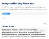 Generator hashtagów na Insta. Sugeruje popularne hashtagi, np. #dogfriendly, #dogsofinstagram, #cute. Pomaga zwiększyć zasięg postów.