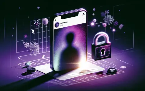 Telefon z profilem "shadowban" i kłódka symbolizują ukryte ograniczenia w mediach społecznościowych.