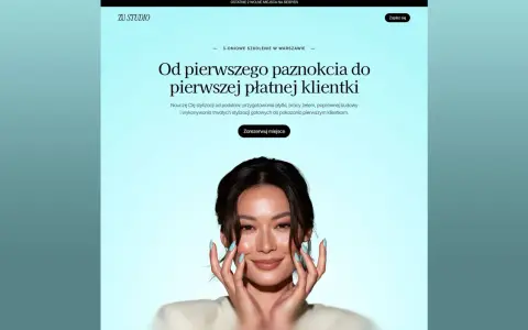 Szkolenie ZU STUDIO: od pierwszego paznokcia do pierwszej płatnej klientki. Ostatnie 2 wolne miejsca na sierpień.