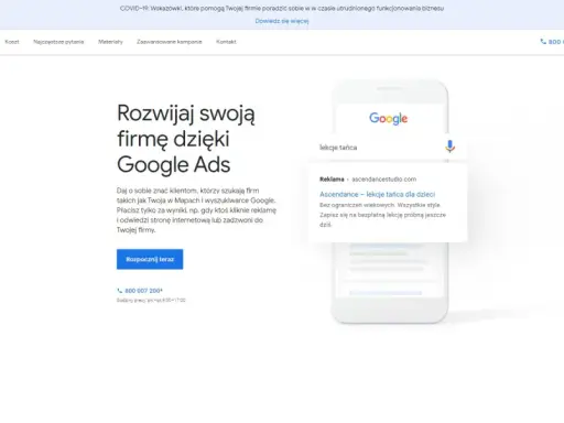 Kampania Google Ads krok po kroku: rozwijaj firmę, docieraj do klientów szukających Twoich usług w Google. Zacznij teraz!