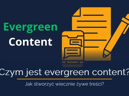 Evergreen content: jak tworzyć treści, które zawsze są aktualne? Ikony dokumentu, telefonu i długopisu.