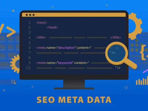 Optymalizacja kodu HTML z meta description i keywords. Lupa analizuje meta dane, kluczowe dla SEO.