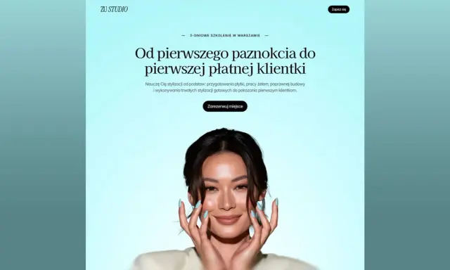 Szkolenie ZU STUDIO: od pierwszego paznokcia do pierwszej płatnej klientki. Ostatnie 2 wolne miejsca na sierpień.