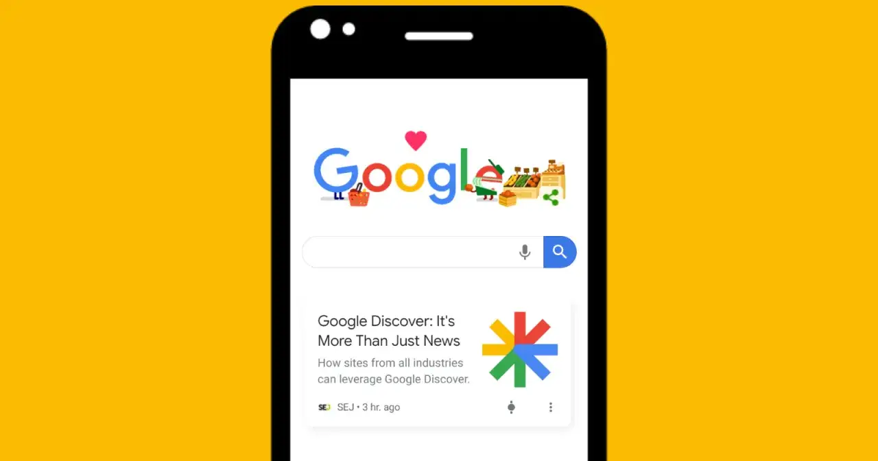 Telefon z widocznym logo Google i artykułem 